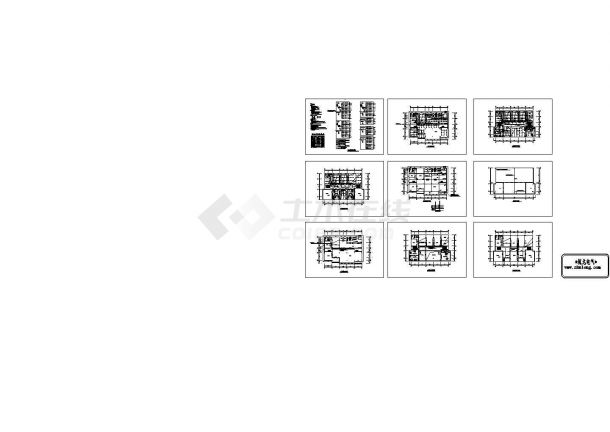 办公楼设计_三层办公楼电气设计CAD图-图一