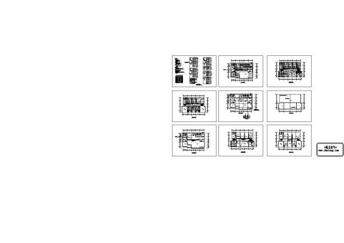 办公楼设计_三层办公楼电气设计CAD图_图1