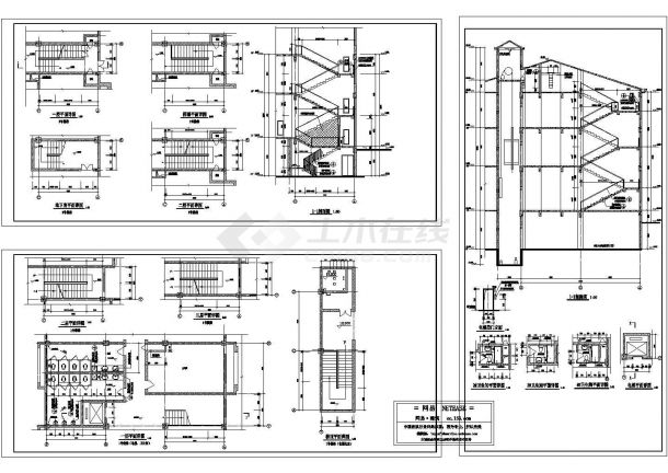 某化工研究所双层专家楼建筑设计CAD施工图（含地下室）-图一