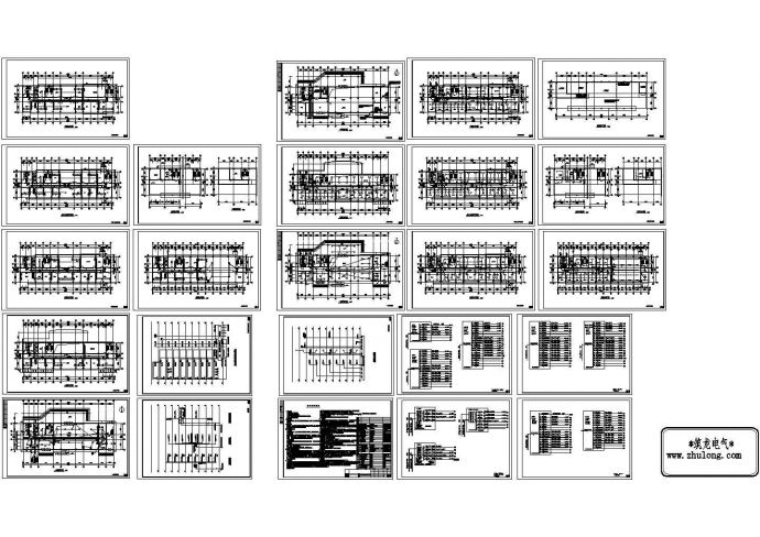 办公楼设计_二类高层办公楼电气施工CAD图纸_图1