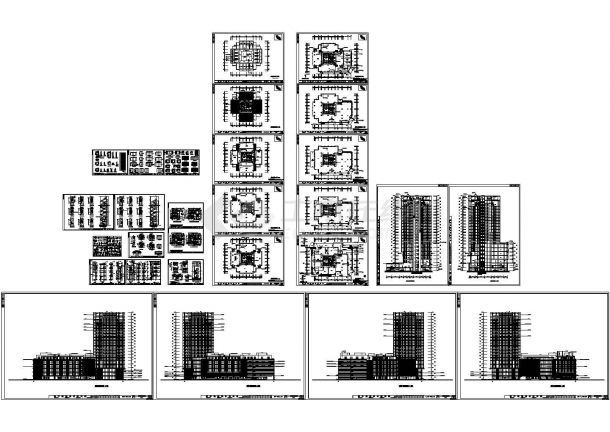 某建设公司长宝大厦（多层框架结构）设计cad全套建筑施工图（含设计说明）-图一