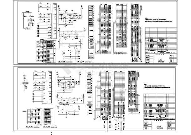 铁路配电所有载调压保护设计CAD图纸-图一