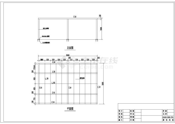 普来克斯办公楼室内装修设计cad全套施工图（含效果图，甲级院设计）-图二