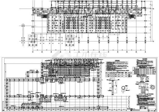 单层框架结构厂房结构详细设计施工图-图二