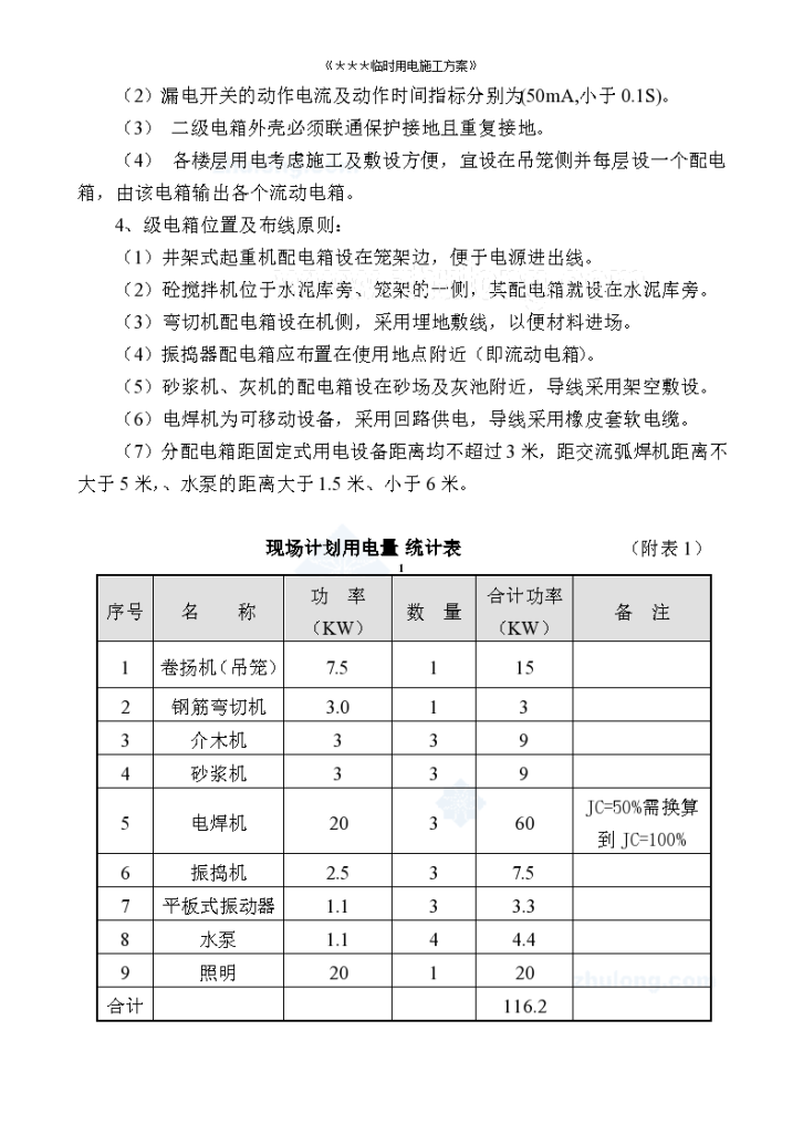 某综合楼工程临时用电施工组织-图二