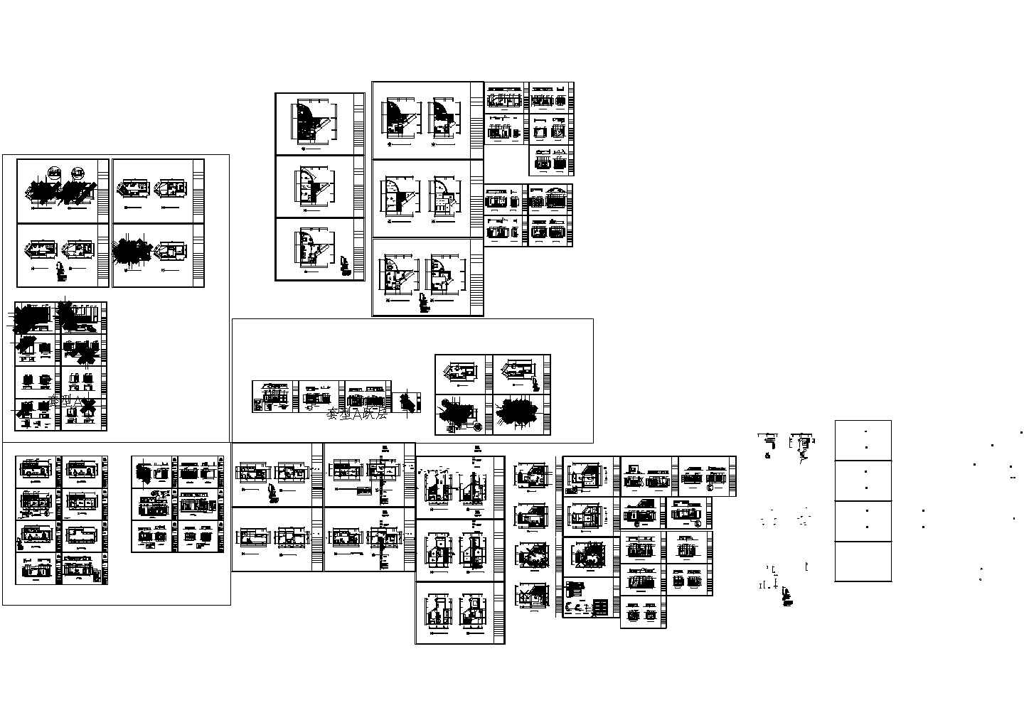 福建单身公寓楼建筑设计cad方案图纸