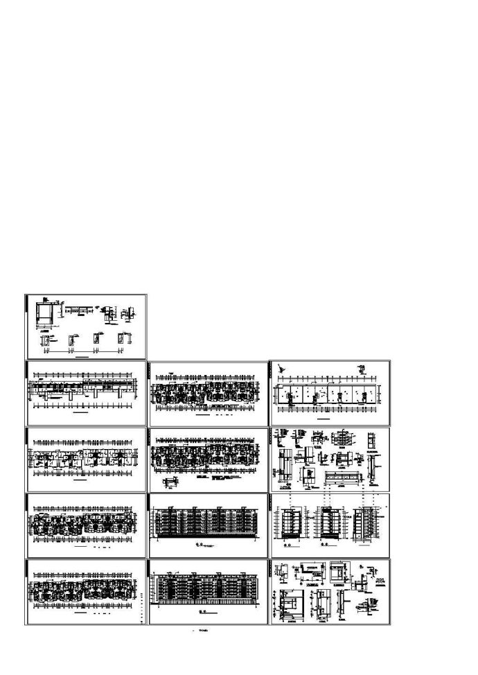 某小高层全套建筑cad施工图纸_图1