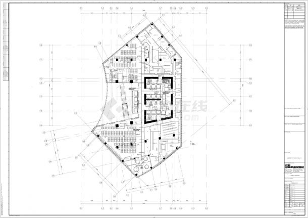 百度国际大厦东塔楼-裙楼一～五层综合布线及建筑设备监控系统平面CAD图-图一
