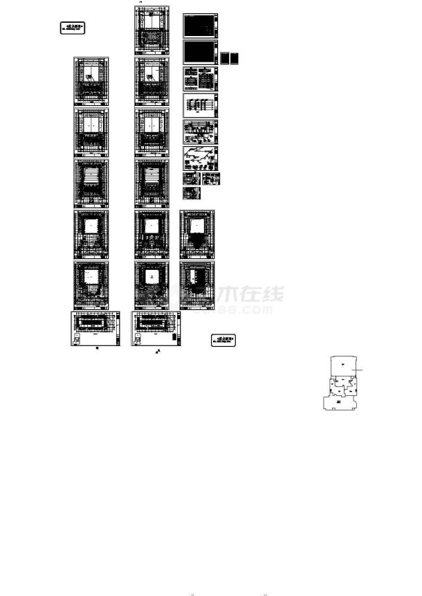 酒店会所采暖通风及防排烟施工图设计，24张图纸。-图一