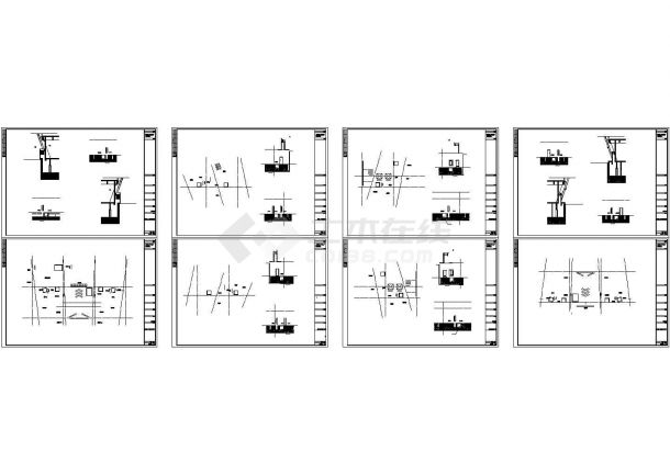 [吉林]4层多功能现代风格体育中心设计施工图cad施工图设计-图二