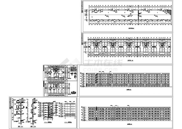 多层普通住宅楼建筑CAD设计施工图纸-图一