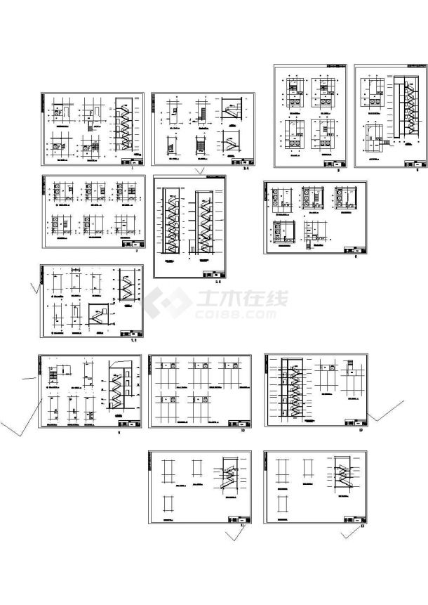 [湖南]某二十二层综合楼cad施工设计图-图一