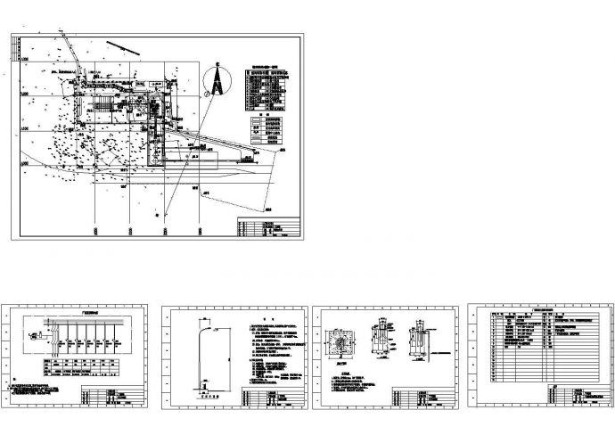 某公司厂区照明设计全套CAD图纸_图1
