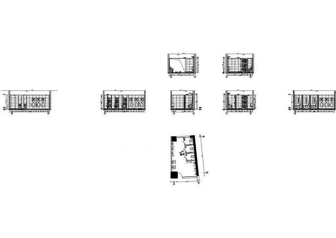 沈阳东北大厦三层公共卫生间全套非常实用设计cad图纸_图1