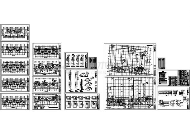 某商住大楼及地下车库采暖通风系统设计cad全套施工图（ 含设计说明）-图二
