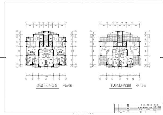 浙江莱茵达萧山城市新区A-39地块-高层住宅建施平立面CAD图_图1