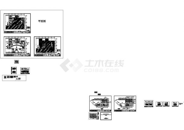 某城市某保险公司大楼全套装修CAD设计图纸-图一