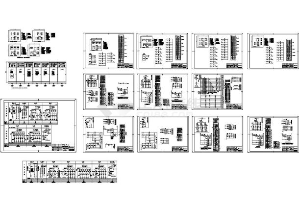 阜阳市某杂货商场内部电气设计CAD施工图-图一