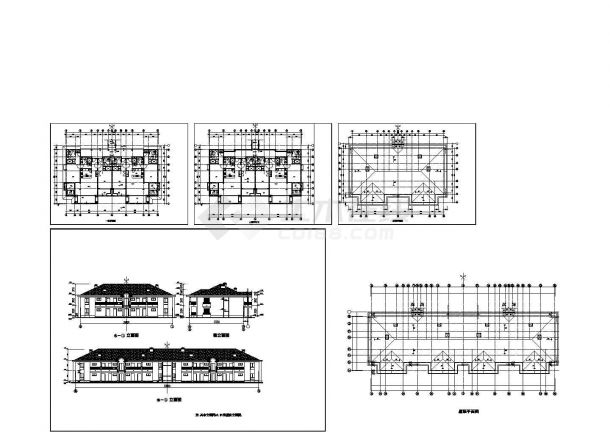 某酒店式公寓楼建筑施工设计方案图纸-图一