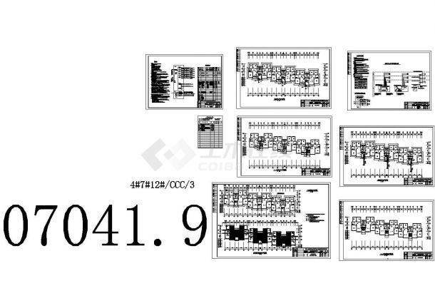 某小区水电CAD设计全套系统图-图二