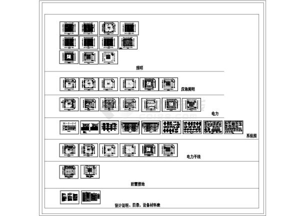 成都市某14层大型商住楼电气设计CAD施工图-图一