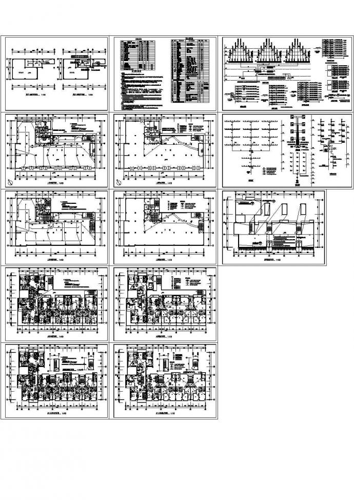 某商住楼电气弱电照明CAD设计平面图_图1