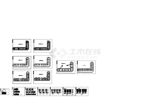 某商住楼电气设计CAD平面干线示意图-图一