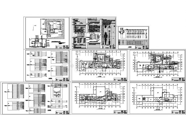 某2层医院机房综合楼电系统施工全套CAD图-图一