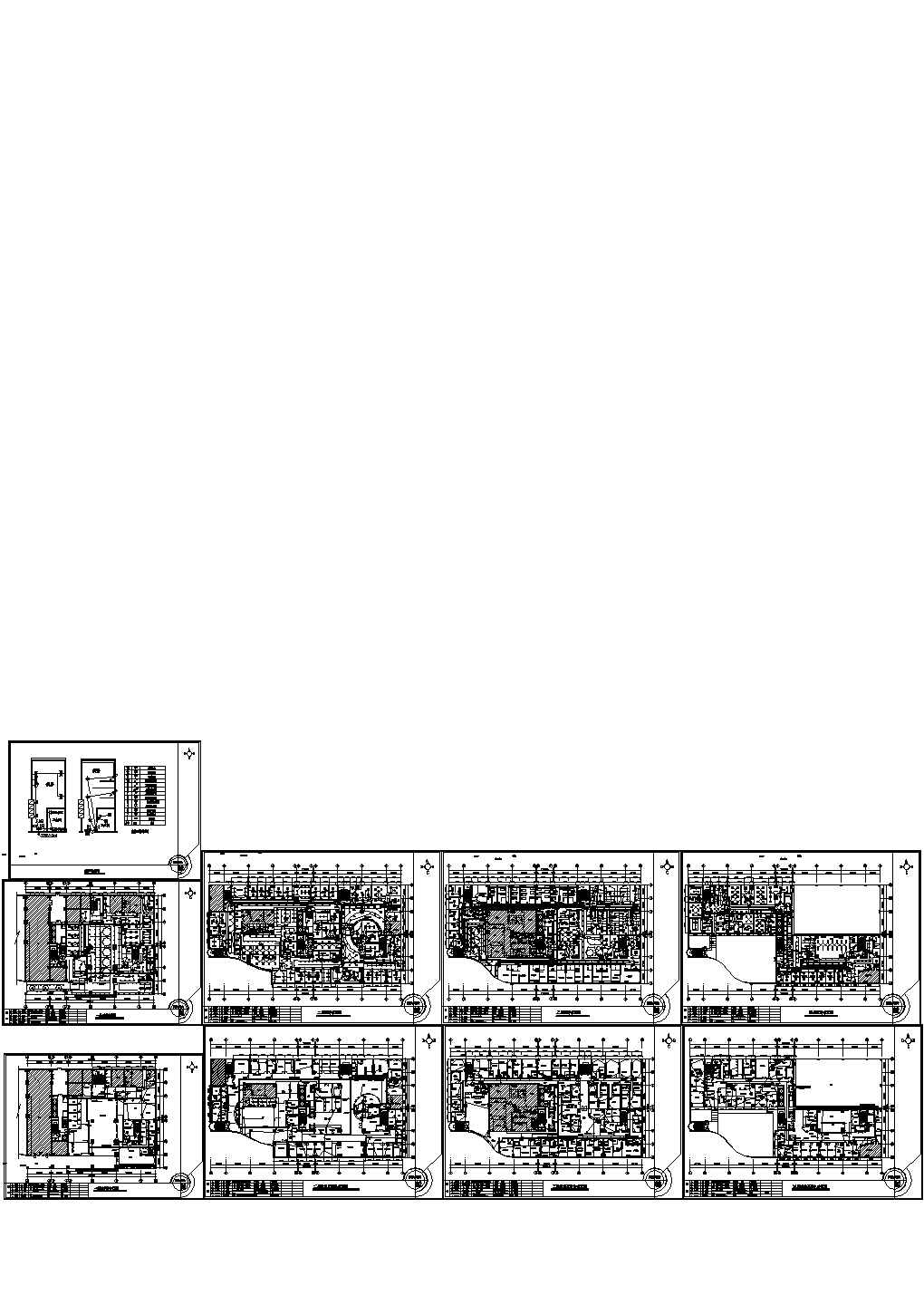 某4层医院医技综合楼电系统CAD施工图纸