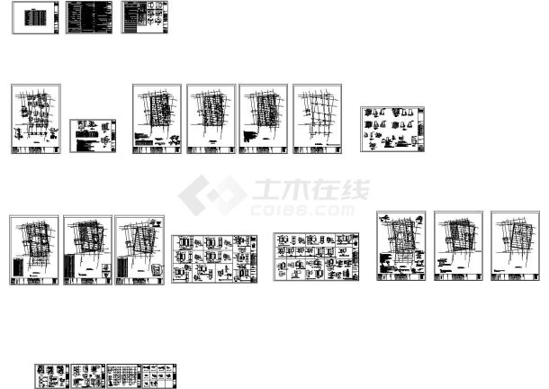 [上海]售楼部钢框架结构设计施工图-图一