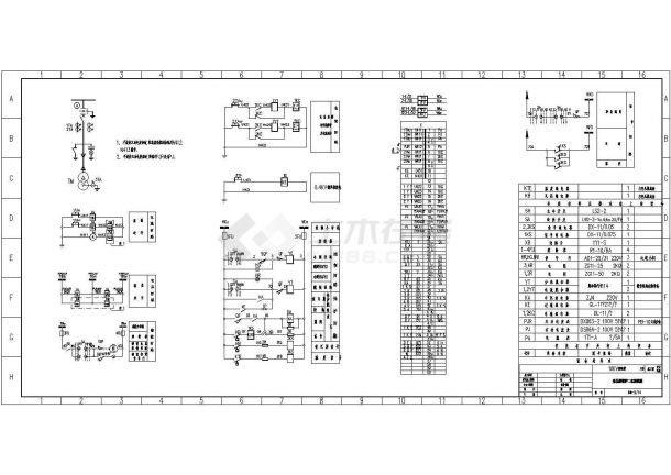 某地10KV变电所设计cad全套电气施工图（含设计说明，含土建设计）-图一