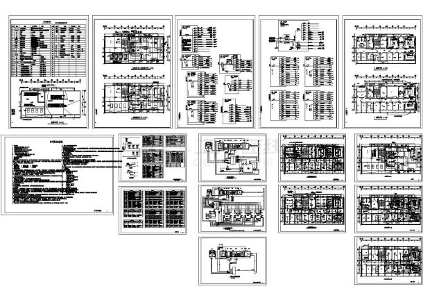 某3层市人民医院病房楼改建配电施工图-图一