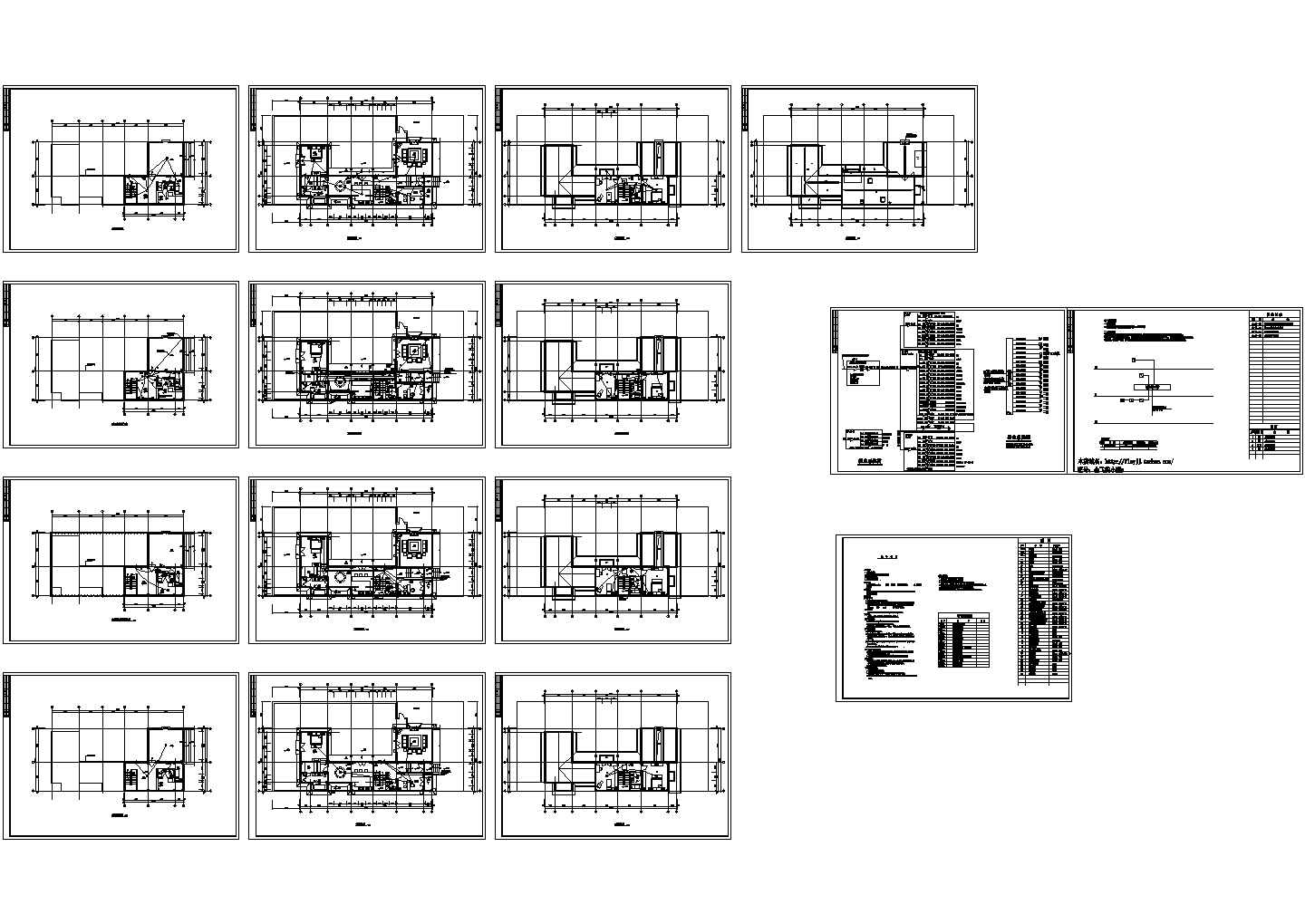 某-1+2层别墅建筑电系统施工CAD图
