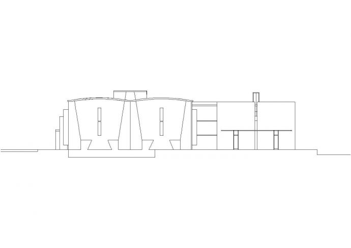 厂房设计_[重庆]某厂房改造建筑方案CAD图（含模型）_图1