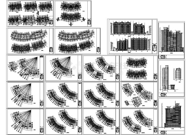 郑州惠济区某24层大型商住一体楼建筑设计CAD施工图-图二