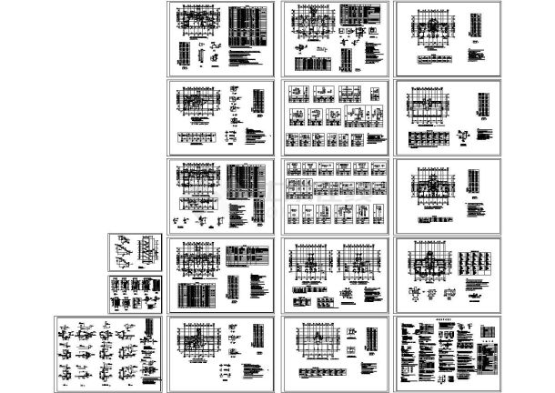 9层住宅楼混合结构施工图，20张图纸-图一