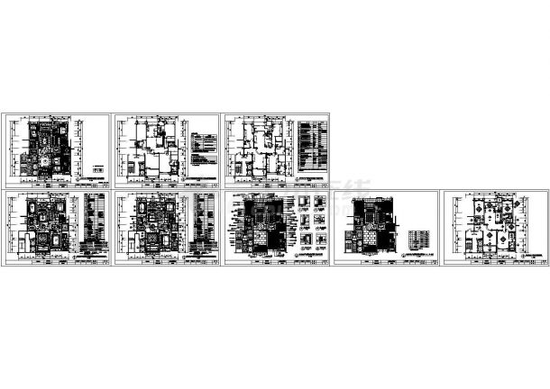 时尚经典样板房施工图（含实景）-图一