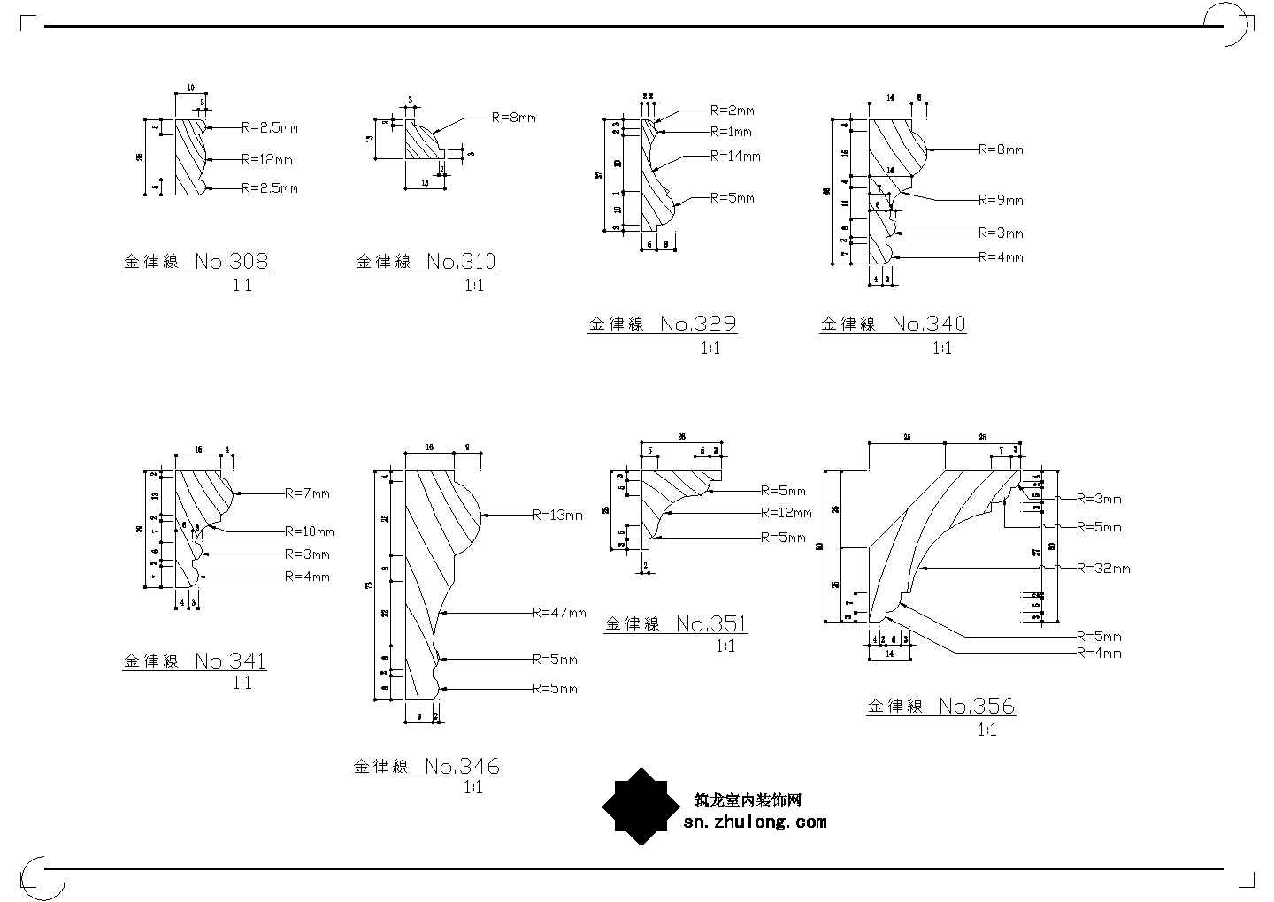 224平米五居样板房装修设计施工图