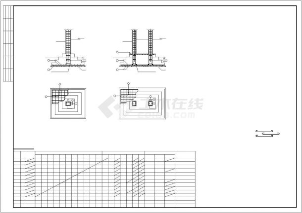 某高层建筑独立基础节点构造详图-图二