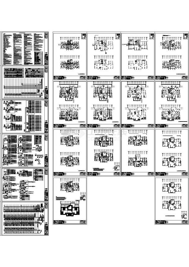 住宅小区及配套商业楼全套电气设计施工图（附计算书）-图二