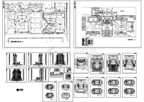 华南某大学技术科学楼建筑设计施工图-图一