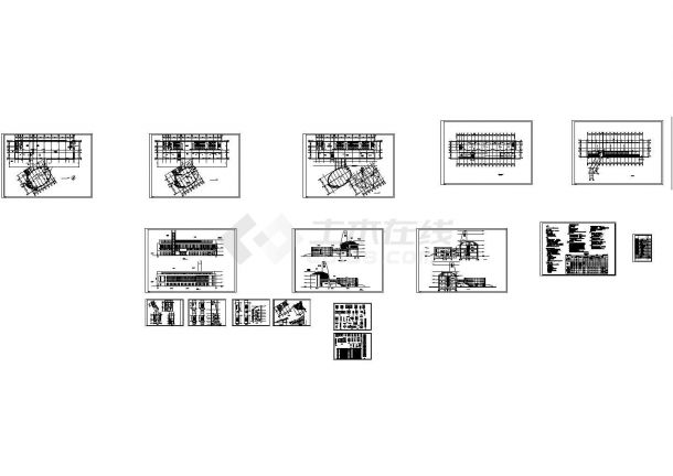 [湖州]某职业技术学校四层学生活动中心建筑设计施工图-图一