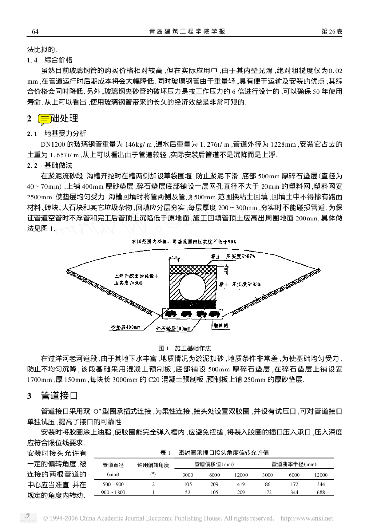 玻璃钢管在海滩淤泥段的应用-图二