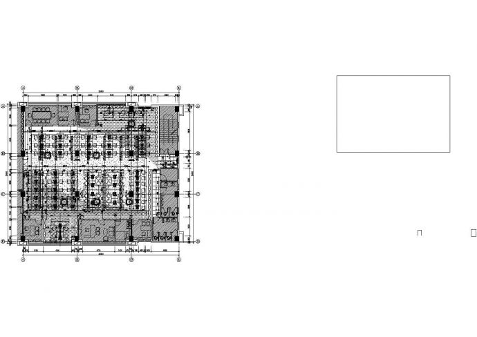 广东简约舒适办公区室内设计CAD施工图_图1