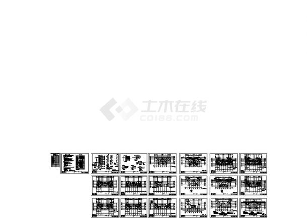 多层住宅楼建筑强、电设计全套施工CAD图纸-图一