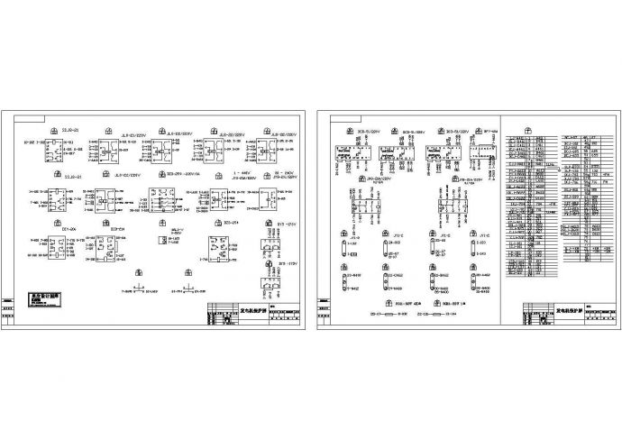 某型号小型发电机二次安装接线电气原理设计完整示意CAD图纸_图1