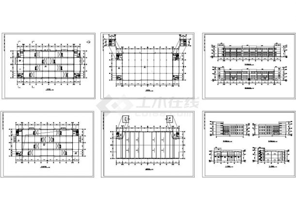 厂房设计_【湖南】某工厂二层厂房全套设计CAD方案图纸-图一