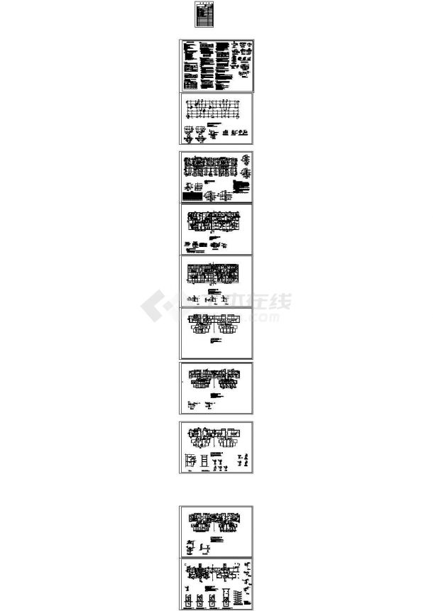 桂林某6层底框住宅结构cad设计图-图二