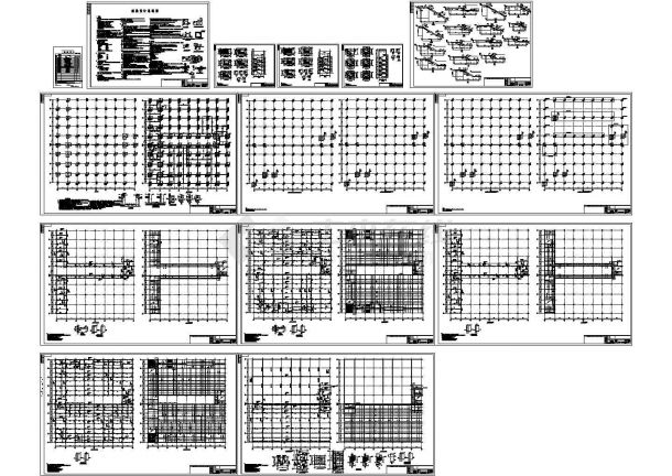 厂房设计_浙江某5层框架厂房结构施工设计图-图一