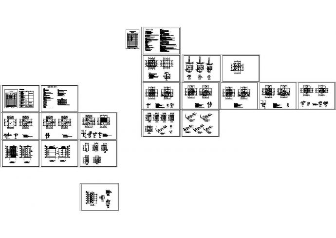 某四层混合结构私人住宅全套结构设计图_图1